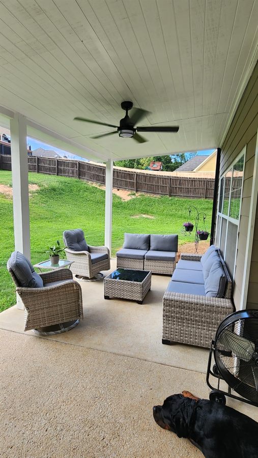 Wicker Patio Conversation Set — customer photo from Janina R.