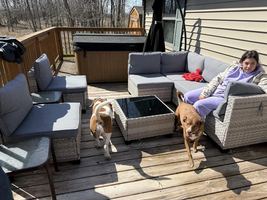 Modular Wicker Set with Swivel Rocking Chairs — customer photo from Stacey
