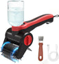 Cordless Electric Grill Cleaning Brush with Water Spray, Rechargeable BBQ Grill Scrubber with Dual-Speed Cleaning, Waterproof Design & Built-In Scraper for Gas and Charcoal Grills