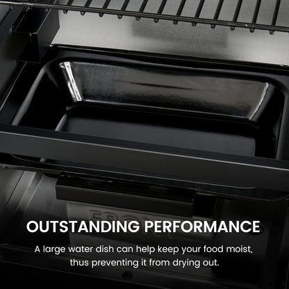 Vertical Electric Pellet Smoker with Cover & Meat Probe, 4-Rack Digital BBQ Smoker Grill, 616 sq in Cooking Space, LED Temperature Control for Outdoor Cooking, Smoke Ribs, Brisket, Chicken & Sausage