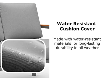 Replacement Gray Cushion Cover for Patio Sofa Set