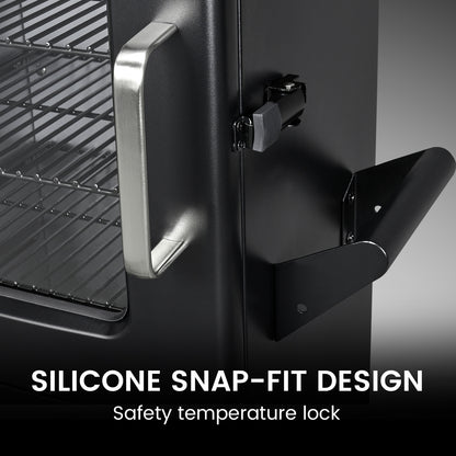 Vertical Electric Pellet Smoker with Cover & Meat Probe, 4-Rack Digital BBQ Smoker Grill, 616 sq in Cooking Space, LED Temperature Control for Outdoor Cooking, Smoke Ribs, Brisket, Chicken & Sausage