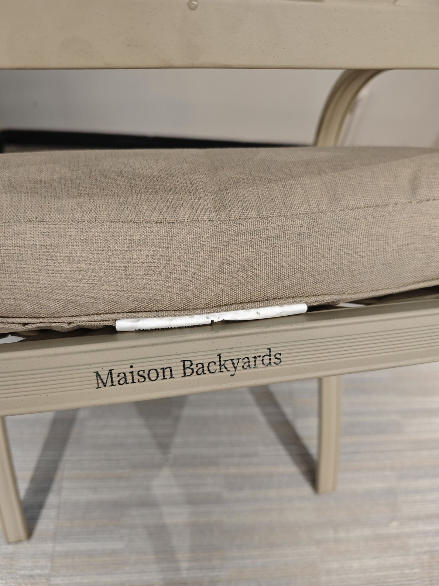 Maison Backyards Cast Aluminum Chair with Cushion