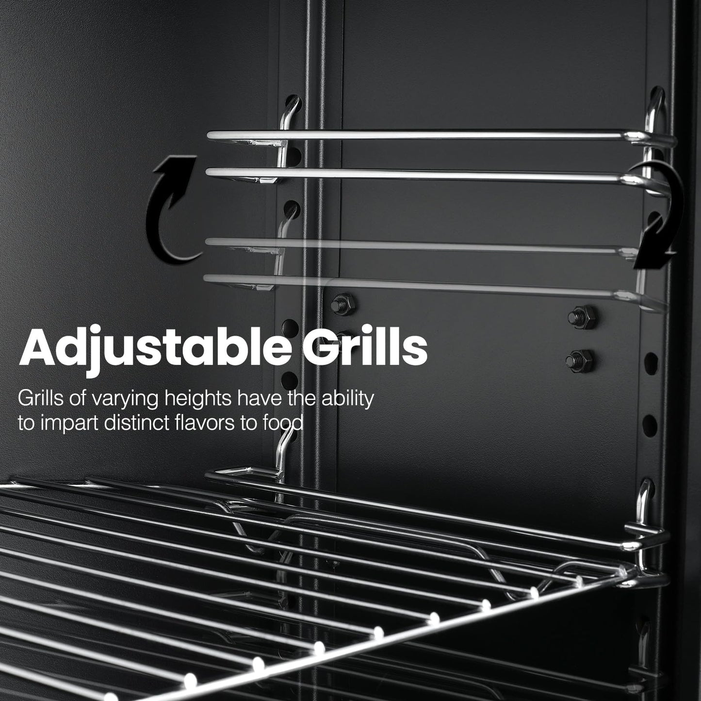 Propane Smoker with Cover, Vertical Meat Gas Smoker Grill Outdoor Heavy Duty 3 Removable Smoking Racks, Black