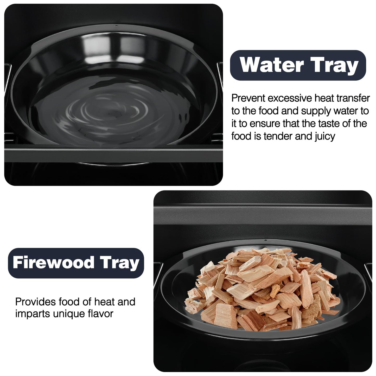 Propane Smoker with Cover, Vertical Meat Gas Smoker Grill Outdoor Heavy Duty 3 Removable Smoking Racks, Black