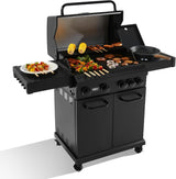 MBY 4-burner propane gas grill product dimensions