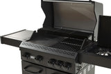 MBY 4-burner propane gas grill feature detail