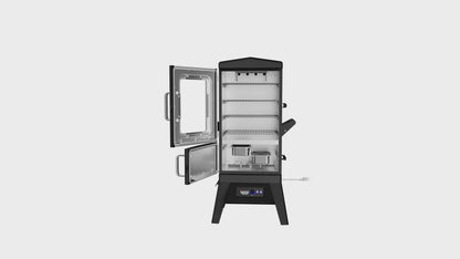 Maison Backyards Large Vertical Electric Smoker with Cover & Meat Probe