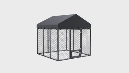 Maison Backyards Heavy-Duty Outdoor Dog Kennel with Roof