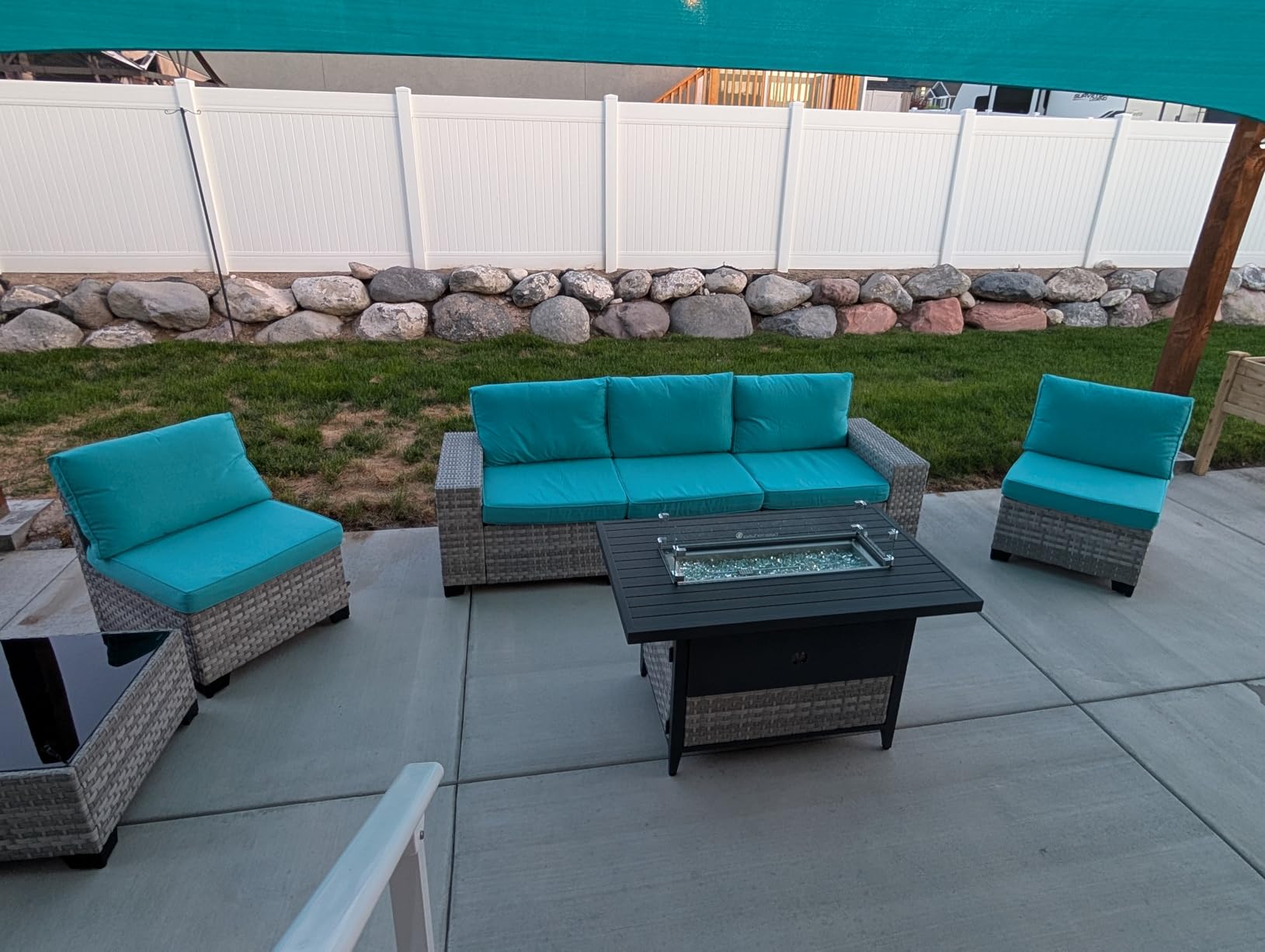 Brooke's wicker patio set