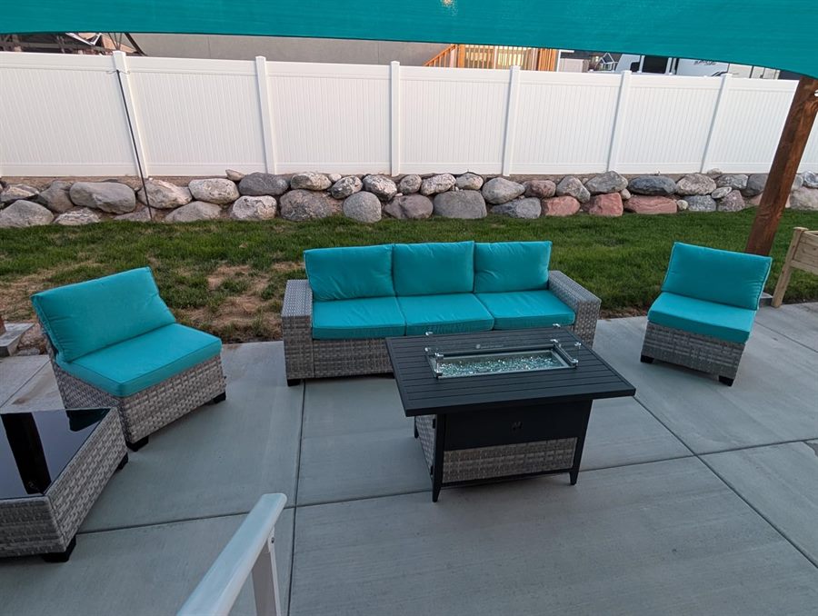 Brooke's wicker patio set