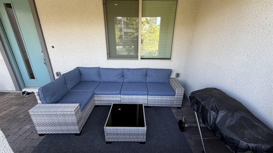 Wicker Patio Conversation Set — customer photo from Irina