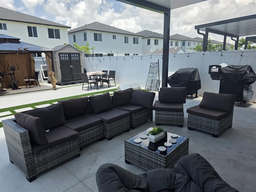 Modular Wicker Set with Swivel Rocking Chairs — customer photo from Mandy